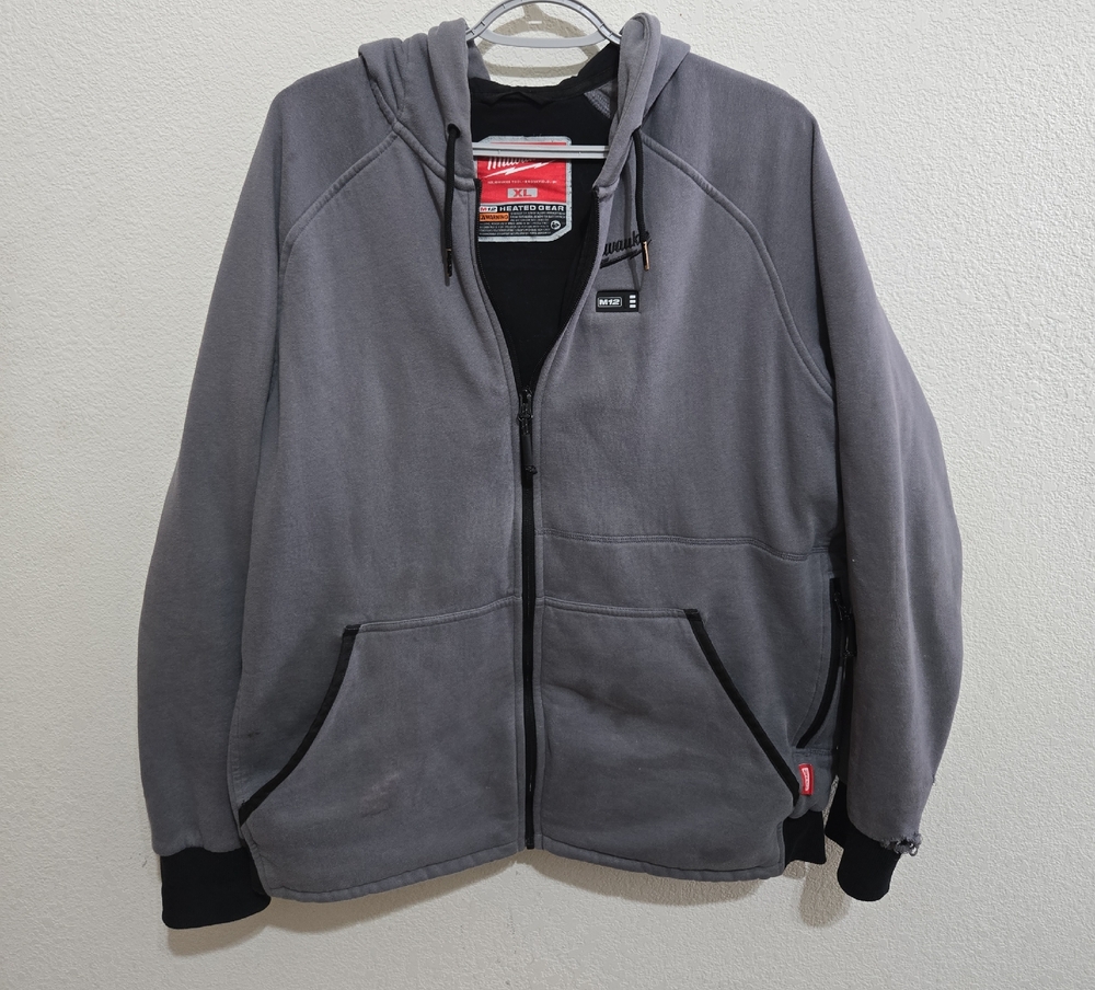 Men's Milwaukee Heated Gray Zip-Up Jacket